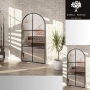 Lustro loft ze szprosami MDF - ROMEO - kolor ramy do wyboru